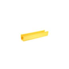 Canaleta FiberRunner™ 4X4, de PVC Rígido, Color Amarillo, 3 m de Largo