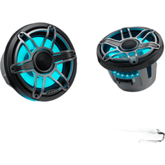 Bocinas Náuticas Coaxiales 8.8" / 125 W RMS / 90.5 dB / 38 Hz-20 kHz / 4 Ω / LED Transflective™ / Rejilla Deportiva Titanio / Marino