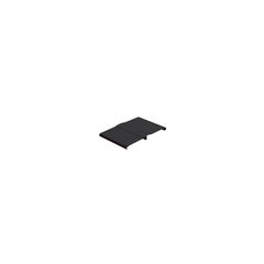 Tapa Con Bisagra a Presión Para Canaleta FiberRunner™ FR12X4BL6, de PVC Rígido, Color Negro, 1.8 m de Largo