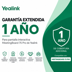 Garantía Extendida de 1 Año para MeetingBoard 75 Pro de Yealink