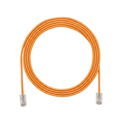 Cable de Parcheo UTP Cat6A, CM/LSZH, Diámetro Reducido (28AWG), Color Naranja, 6.1 Metros (20 Pies)
