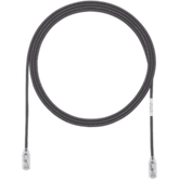 Cable de Parcheo TX6, UTP Cat6, Diámetro Reducido (28AWG), Color Negro, 2 ft.