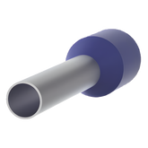 Ferrule Aislado PAN-TERM para Cable 14 AWG, Largo 12mm, DIN Color Azul. Paquete 500 Piezas