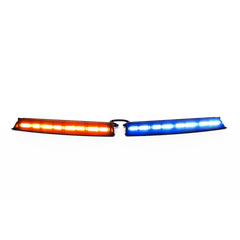 Barra de Luces Para Interior Tipo Visera Universal Tricolor Rojo/Azul/Blanco 144 LED Con Luces De Penetración Sin Bracket, Necesario agregar CZMATSIBSYS