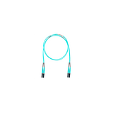 Jumper de Fibra Óptica Multimodo 50/125 OM4, LC-LC Duplex, OFNR (Riser), Color Aqua, 11 Metros (36.09 Pies)