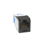 Conector Jack RJ45 Estilo TG, Mini-Com, Categoría 6A, Con Gel Resistente a la Corrosión, de 8 Posiciones y 8 Cables, Color Negro