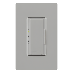 Atenuador de pared inalámbrico Maestro RF para RadioRA 2 y RA2 Select, 250 W LED/CFL, neutro opcional, color gris