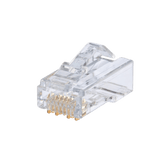 Plug RJ45 Cat6A, Para Cable UTP Vari-Matrix Tipo Plenum, 23 AWG, Chapado en Oro de 50 Micras, Paquete de 100 Piezas