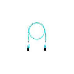 Jumper de Fibra Optica Multimodo 50/125 OM4, LC-LC Duplex, OFNR (Riser), Color Aqua, 30 Metros (98.43 Pies)