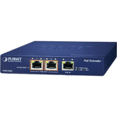Extensor PoE Gigabit / 1 Puerto PoE+ a 2 Puertos 802.3af/at / Hasta 200 Metros / Metal / Plug and Play / Montaje en Pared