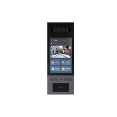 Frente de Calle Antivandálico IK10 / Incluye montaje / Administración 100% en la Nube / Notificación a APP / Llamada Telefónica / ANDROID / SIP / ONVIF /Reconocimiento Facial / QR y PIN para Visitas / IP66 / Bluetooth / NFC