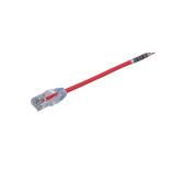 Cable de Parcheo TX6, UTP Cat6, Diámetro Reducido (28AWG), Color Rojo, 7.62 Metros (25 Pies)
