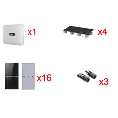 Kit Solar Interconexion / 10kW 220Vca / Inversor HUAWEI / Montaje Incluido