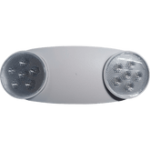 Luminaria de Emergencia LED/ Doble Cabezal Ajustable / 120-277V Dual Voltage / 90 Minutos Autonomía / 230-430 Lúmenes / ABS 5VA Retardante de Llama