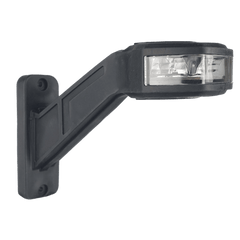 Luz Auxiliar LED, Tipo Bandera Lateral Derecha, de Policarbonato y Caucho con Montaje de Brazo