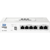 Switch no administrable PoE / Con 4 puertos 10/100 Mbps PoE af/at / 2 Puertos Uplink 10/100 MBPS / Presupuesto 45 W / PoE hasta 250 metros