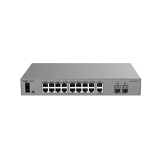 Switch Smart Cloud Managed PoE+ Capa 2 / 20 Puertos Gigabit / 16 Puertos PoE+ 250 W / 2 SFP 1G / Switching 40 Gbps / Forwarding 29.76 Mpps / Protección 6 kV / Gestión Cloud Ruijie / Metal / Rack