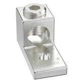 Terminal tipo Lengüeta Recta de Aluminio con Agujero 1/4", y Barril para Cable #14 - 2/0 AWG