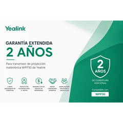 Garantia Extendida de 2 Años para Pod de Proyección Inalambrica WPP30 de Yealink