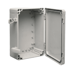 Gabinete QLine I Tipo 4X / 200 x 200 x 180 mm (7.87 x 7.09 x 7.09 in) / ABS / IP66 / Tapa Opaca con Tornillos / Montaje 180 x 180 mm / Gris RAL 7035