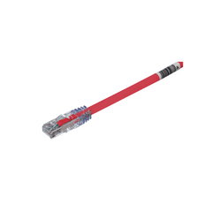 Cable de Parcheo UTP, Cat6A, 24 AWG, CM, Color Rojo, 7.62 Metros (25 Pies)