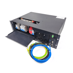 Rectificador de Energía AC 110 Vac / –48 V de Alta Eficiencia, 90 A y 5400 W, 3 UR para Telecomunicaciones como equipos OLT´s Modulares