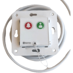 Módulo Asistencial para Hospital de Empotrar IP67 / Material ABS Antimicrobiano / Botón Cancelación / Indicador Luminoso de Alarma y Presencia / RS485 / Compatible Cajas Europeas y Americanas