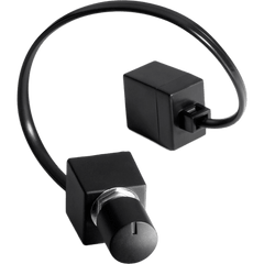 Cable y Mando a Distancia para Nivel de Amplificador / 5.5 m (18 ft) / Perilla ABS Negro / Conector Modular Telefónico / Instalación Empotrada / Perforación 9.5 mm (0.37 in) / Espacio Tras Panel 28 × 28 × 19 mm (1.10 &time