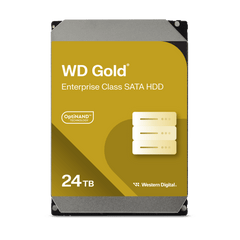 Disco Duro Empresarial WD Gold / SATA 6 Gb/s / 24 TB / 7200 RPM / Tecnología HelioSeal / ArmorCache / 5 Años Garantía / 2.5M Horas MTBF