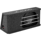 Subwoofer para Coche con Caja / W3v3 10" / 500 W RMS / Impedancia Nominal 2 Ω / Amplificador Recomendado 150-500 W / Cono de Polipropileno Relleno de Minerales / Carcasa con Puertos de Ranura Acoplada a la Cámara / Rejillas con Barras de
