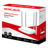 Router Inalámbrico N Mejorado / 2.4 GHz de 300 Mbps / 1 Puerto WAN 10/100 Mbps / 3 Puertos LAN 10/100 Mbps / 4 Antenas de 5 dBi
