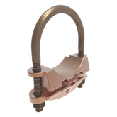 Conector Mecánico para Cable Calibre 4 a 2/0 AWG / Paralelo o 90° Grados a Tubo de 1 1/4" o Varilla de 1 3/8" - 1 1/2".