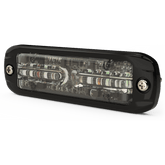 Lux Auxiliar de 12 LED, Rojo/Blanco, Lente Transaprente, Bisel Negro
