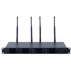 Receptor Micrófono Inalámbrico Digital UHF | Transmisión Digital U-Band pi/4-DQPSK | Distancia 80 mts | Encriptación de Audio | 2197 Ecualizaciones | 15625 Efectos de Reverberación | Pantalla LCD