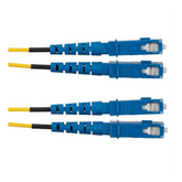 Jumper de Fibra Optica Monomodo 9/125 OS2, SC-SC Duplex, OFNR (Riser), Color Amarillo, 3 Metros (9.84 Pies)