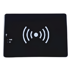 Lector RFID UHF de Sobremesa / Frecuencias UHF 866-868MHz y 902-928MHz / Protocolo EPC C1 GEN2 (ISO18000-6C) / Distancia de Lectura Máx. 80 cm / Alimentación y Comunicación por USB Tipo C / Grado de Protección IP44 / Tama&n