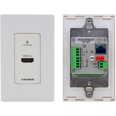 Transmisor Wall Plate HDBaseT | 4K60 4:2:0 HDMI 2.0 | RS-232 e IR | PoE | 40 m (130 ft) |
