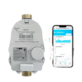 Medidor de Agua Inteligente LoRaWAN IoT / Medición Electrónica Sin Contacto / Válvula de Bola Eléctrica / Estructura Seca / Batería Litio de Larga Duración / Comunicación Inalámbrica / Monitoreo Remo
