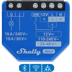 Relevador inalámbrico inteligente 16A, 110-230 V, 1 salida de contacto seco, compatible con asistente de voz Alexa, Google Home