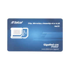 SIM SYSCOM 2 GB mensual para dispositivos móviles 3G/4G (Telcel) 1 año de servicio (solo datos)