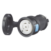 Conector Industrial con Bloqueo de Media Vuelta / 30 A 120/208 V CA / Nema L21-30R / 4 Polos 5 Hilos / Color Blanco y Negro / Grado Industrial