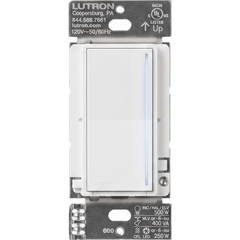 (RadioRa3) Atenuador táctil Sunnata Dimmer PRO color blanco, requiere cable neutro / soporta 250W LED