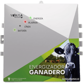Energizador Ganadero / 10,000 Volts / 0.2 a 5.0 Joules Ajustable / 25 km Lineales / Alimentacion 90-260 Vca y 12 Vcd / Panel Solar / NEMA 2