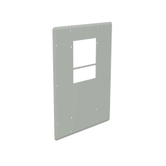 Placa Adaptadora de Aluminio con Corte para Aire Acondicionado T15, Gabinetes ComLine OSP, 506 x 381mm Con Junta de Espuma y Hardware Inoxidable