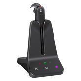 Auriculares mono Yealink WH63 E2 edición MS/ Base DECT/ Cancelación de ruido con 2 micrófonos/ Tres estilos de uso