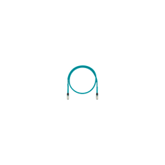 Patch Cord Cat6A de Grado Industrial 600V, Blindado SF/UTP, Calibre 26 AWG, Color Aqua, 10 Metros