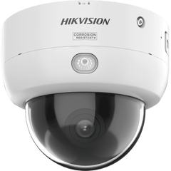 Domo IP 4 Megapixel / Lente 2.8 mm / Dual Light (40 mts IR + 40 mts Luz Blanca) / Darkfighter S / Exterior IP67 / IK10 / Microfono Integrado / WDR 130 dB / 4 Analíticos: AcuSense, Deteccion Facial, Conteo de Personas por Cruce y Zona