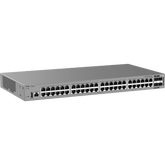 Switch de Acceso Gigabit / 48 Puertos 10/100/1000BASE-T / 4 Puertos SFP+ 1GE/2.5GE/10GE / Capacidad 176 Gbps / Capa 3 / VSU / 1 RU / Alimentación Fija AC / Línea Cybrey