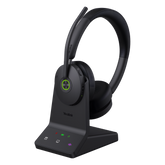 Auriculares estéreo Yealink WH68 edición MS/ Base DECT y auriculares con Bluetooth integrado/ Cancelación activa de ruido/ Triple conexión