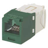 Conector Jack RJ45 Estilo TG, Mini-Com, Categoría 6, de 8 Posiciones y 8 Cables, Color Verde